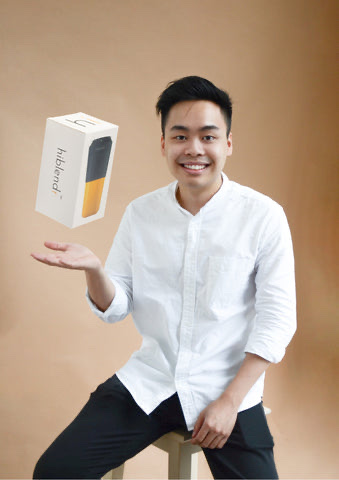 Andrew with the first Hiblendr box